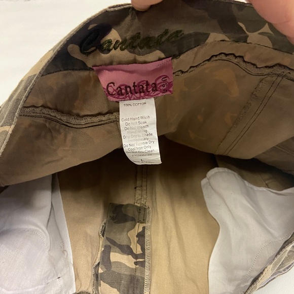 Cargo Mini Skirt CAMO Huge Pockets SIZE LARGE NWOT 100% cotton. MADE IN USA Y2K - Picture 5 of 11